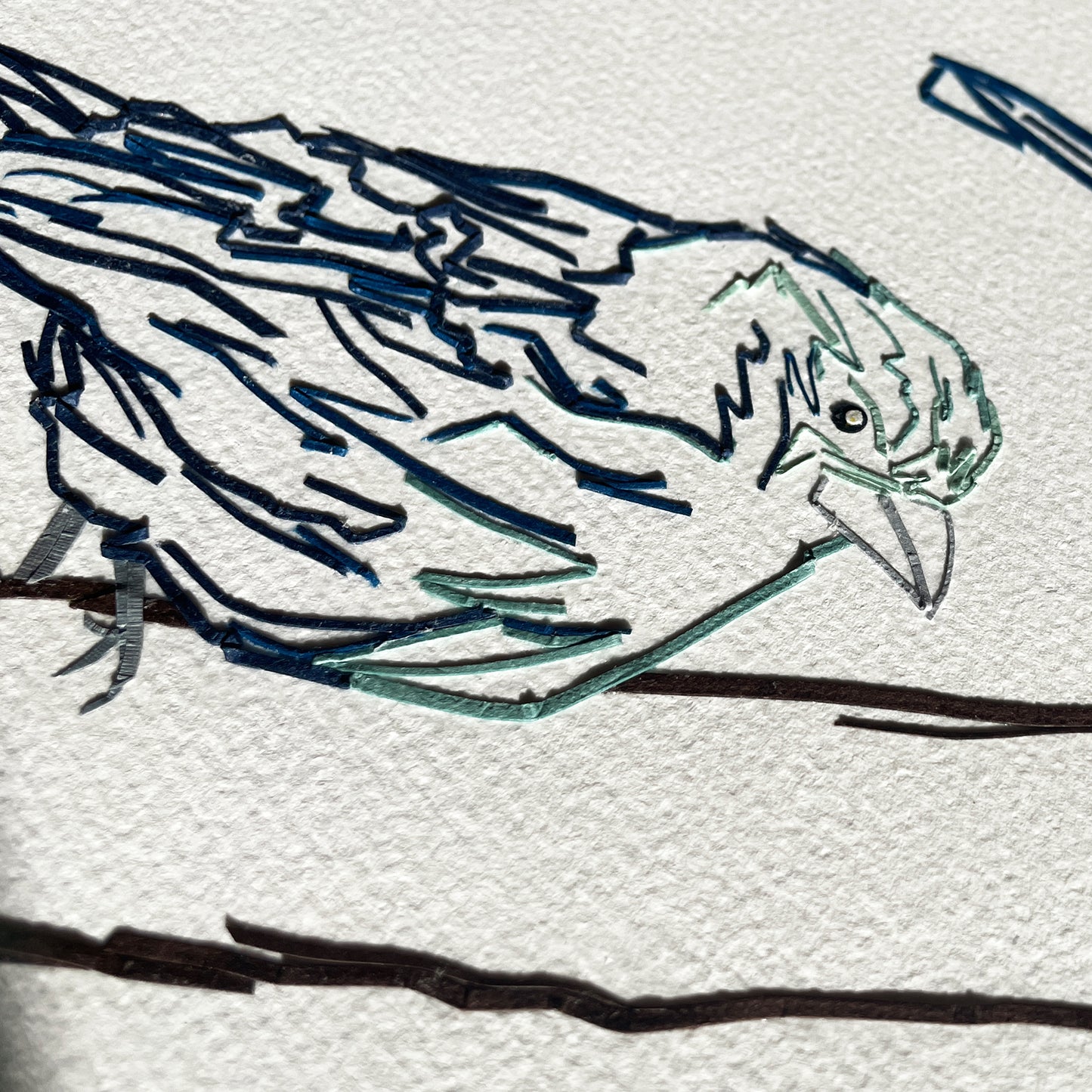 Double Blue Finches
