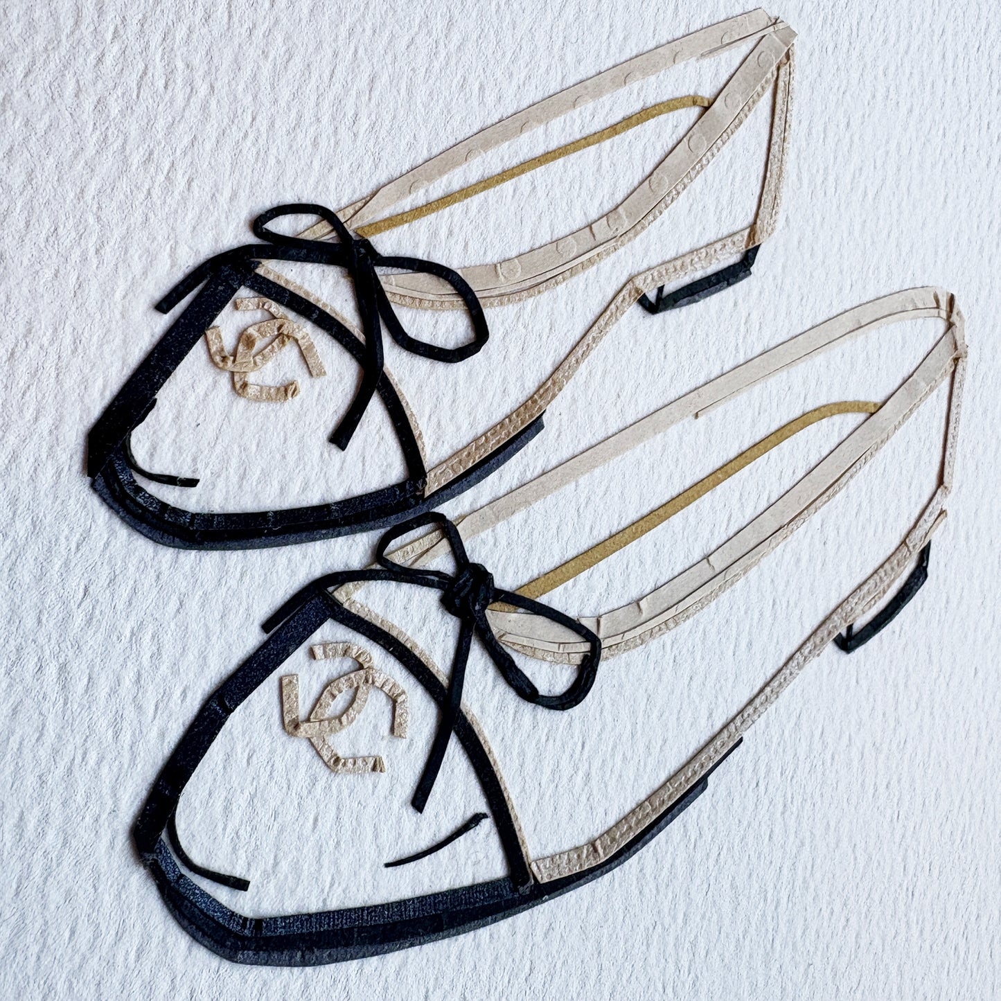 Pair of Chanel flats - Tan