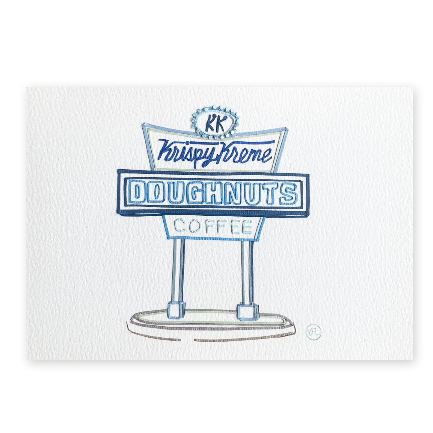 Krispy Kreme Sign - Blues